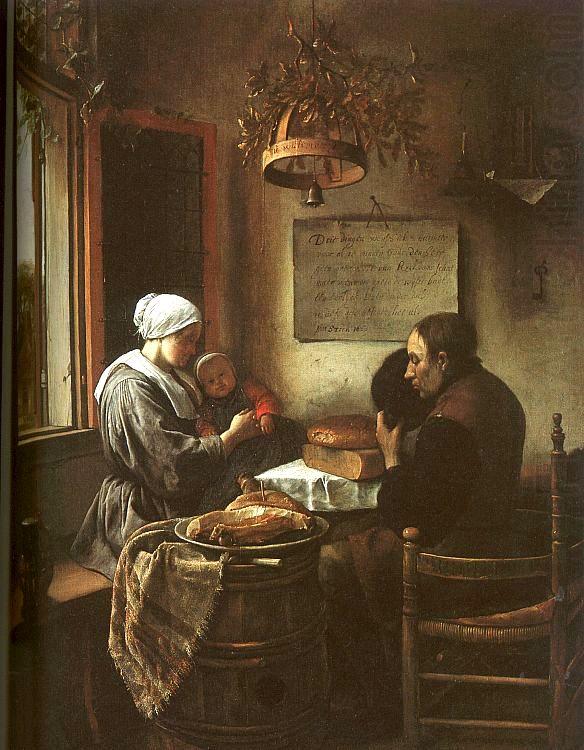 Grace Before a Meal, Jan Steen